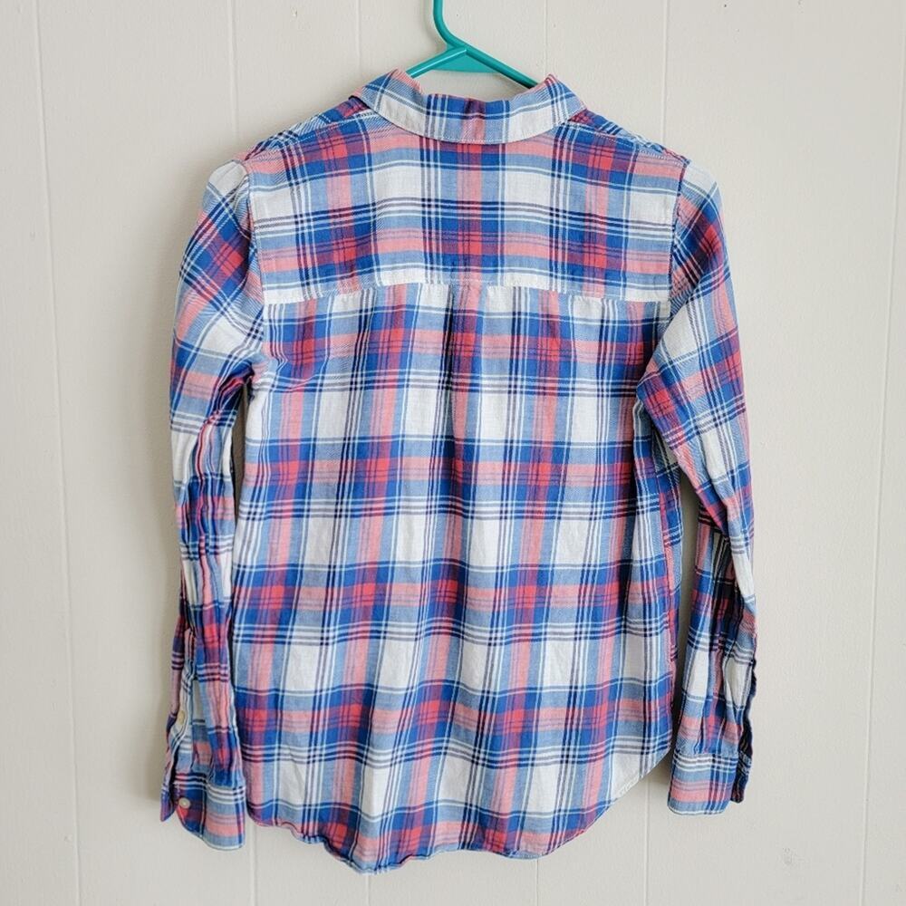 Madewell Shrunken Ex-Boyfriend Plaid Button Down Shirt - Picture 3 of 4